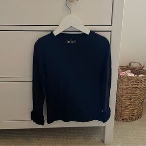 Ruffle Butts Black Long Sleeve Shirt Size 5